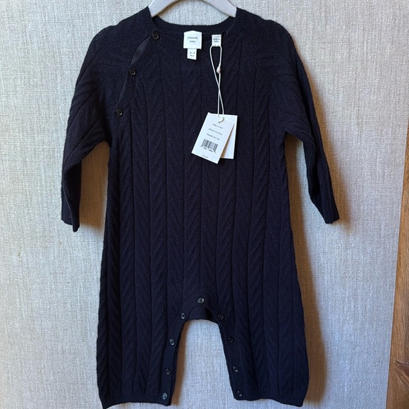 New w/ tags Vince baby cable knit cashmere bodysuit size 6-9m - Picture 1 of 4